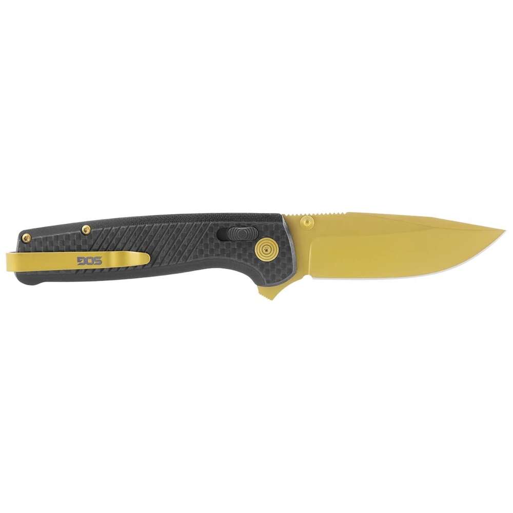 Knives SOG Knives&Tools Ready Series TERMINUS XR LTE - CARBON and GOLD • Model: Ready Series